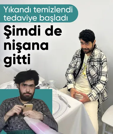 Hatay'da yıllardır dışarı çıkmayan Barış'tan şaşırtan hareket: Arkadaşının nişanına katıldı