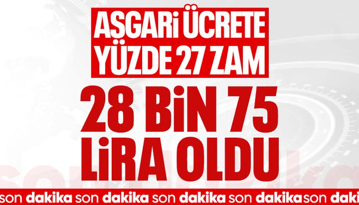 SON DAKİKA! 2026 yılı asgari ücreti belli oldu