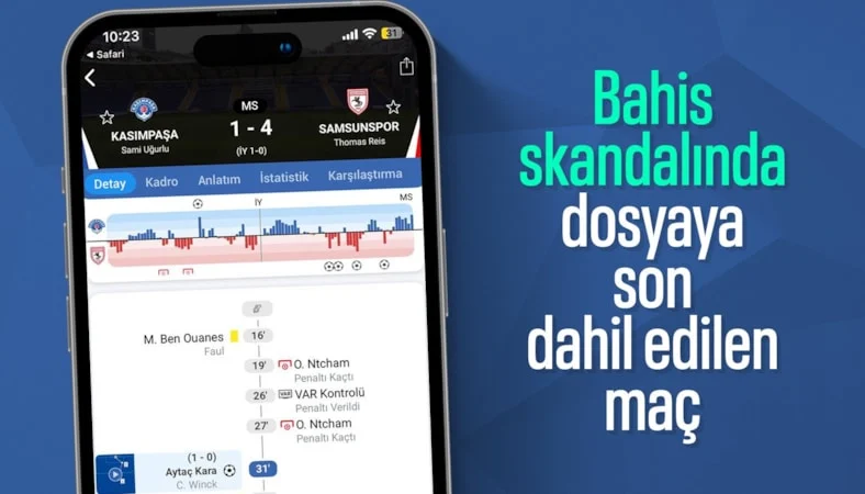 Neler yaşanmıştı? Kasımpaşa - Samsunspor maçı bahis soruşturmasında
