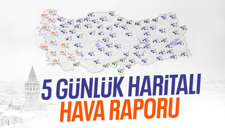 Meteoroloji uyardı: Kuvvetli yağış, rüzgar ve buzlanma tehlikesine dikkat