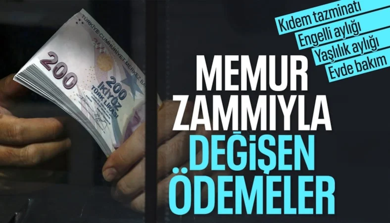 Ocak 2026'da memur maaşı ile birlikte değişen ödemeler