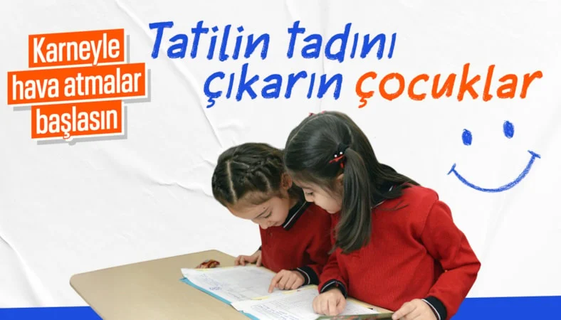 Okullarda yarıyıl tatili için son ders zili bugün çalacak