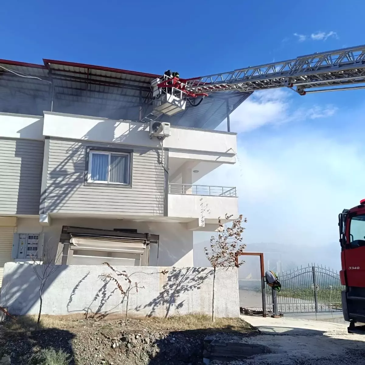 Kurtlusoğuksu'da Evde Yangın